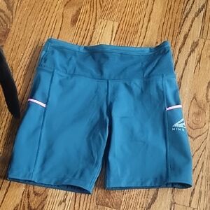 Nike Teal and Pink Training Shorts